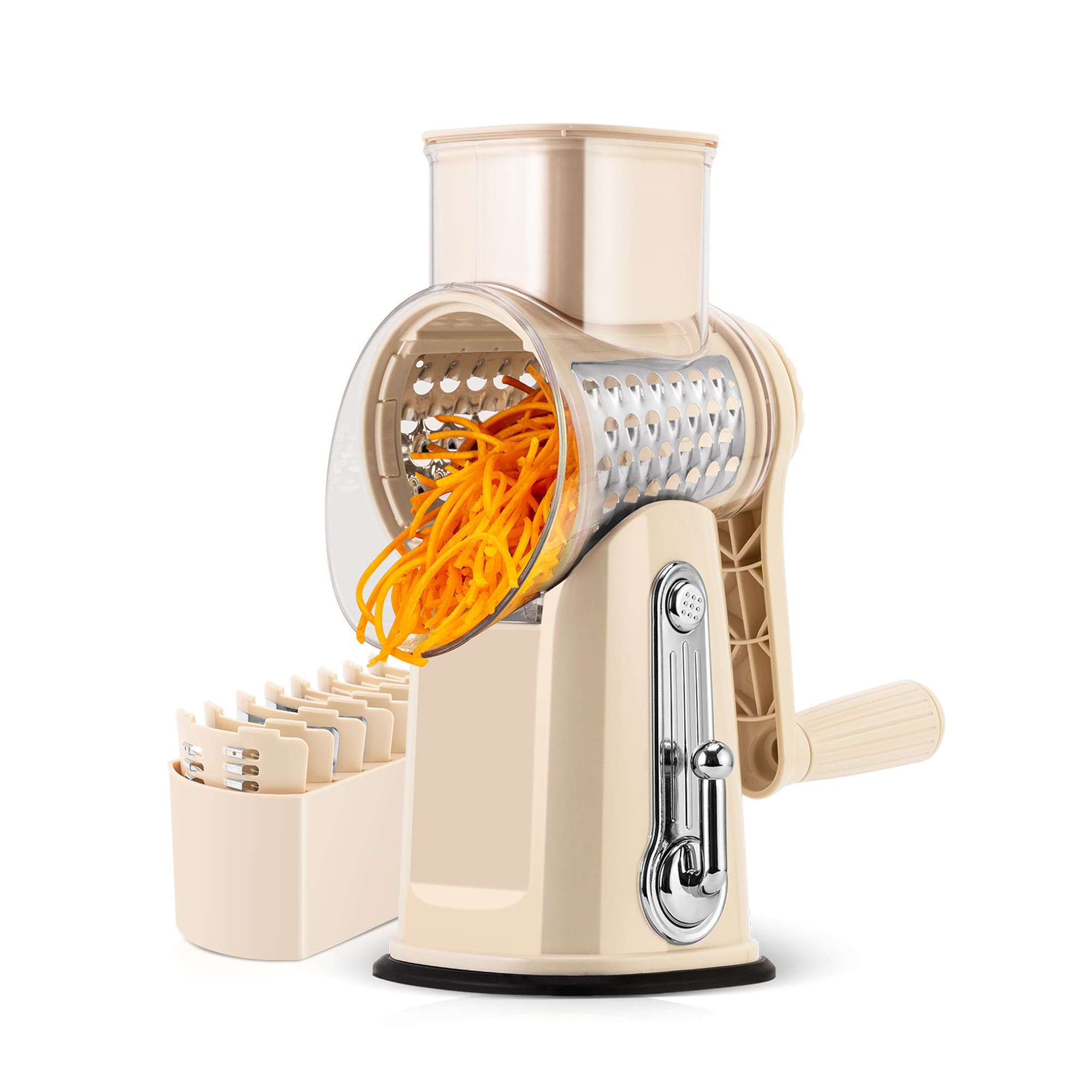Rotary Cheese Grater & Vegetable Slicer for home use
