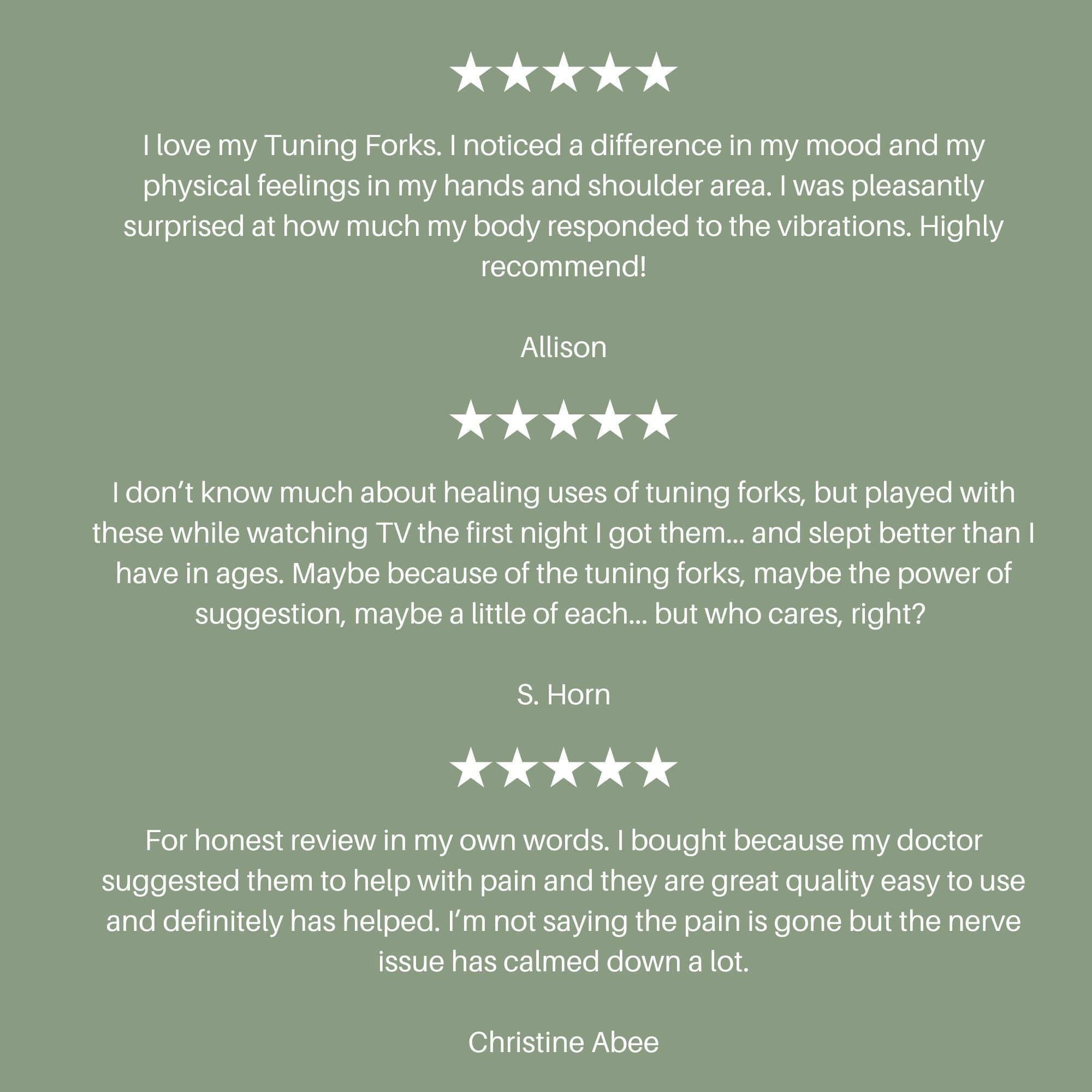 Resonance Tuning Fork Set