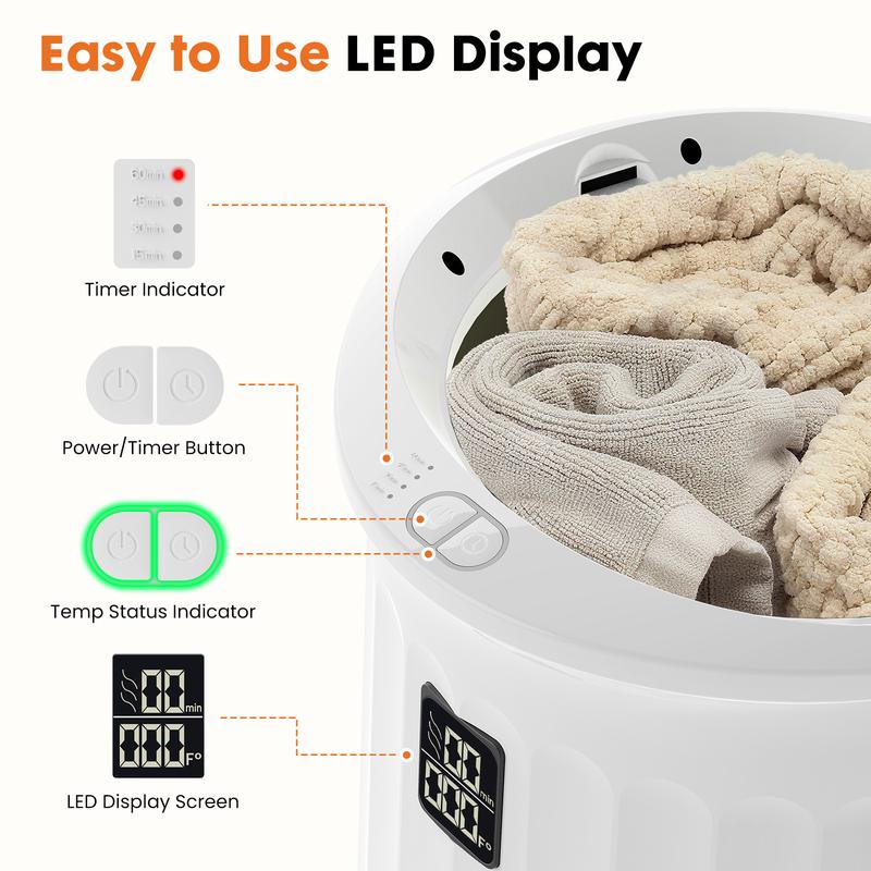 Luxury 20L Bathroom Towel Warmer with Fast Heating & Safety Features