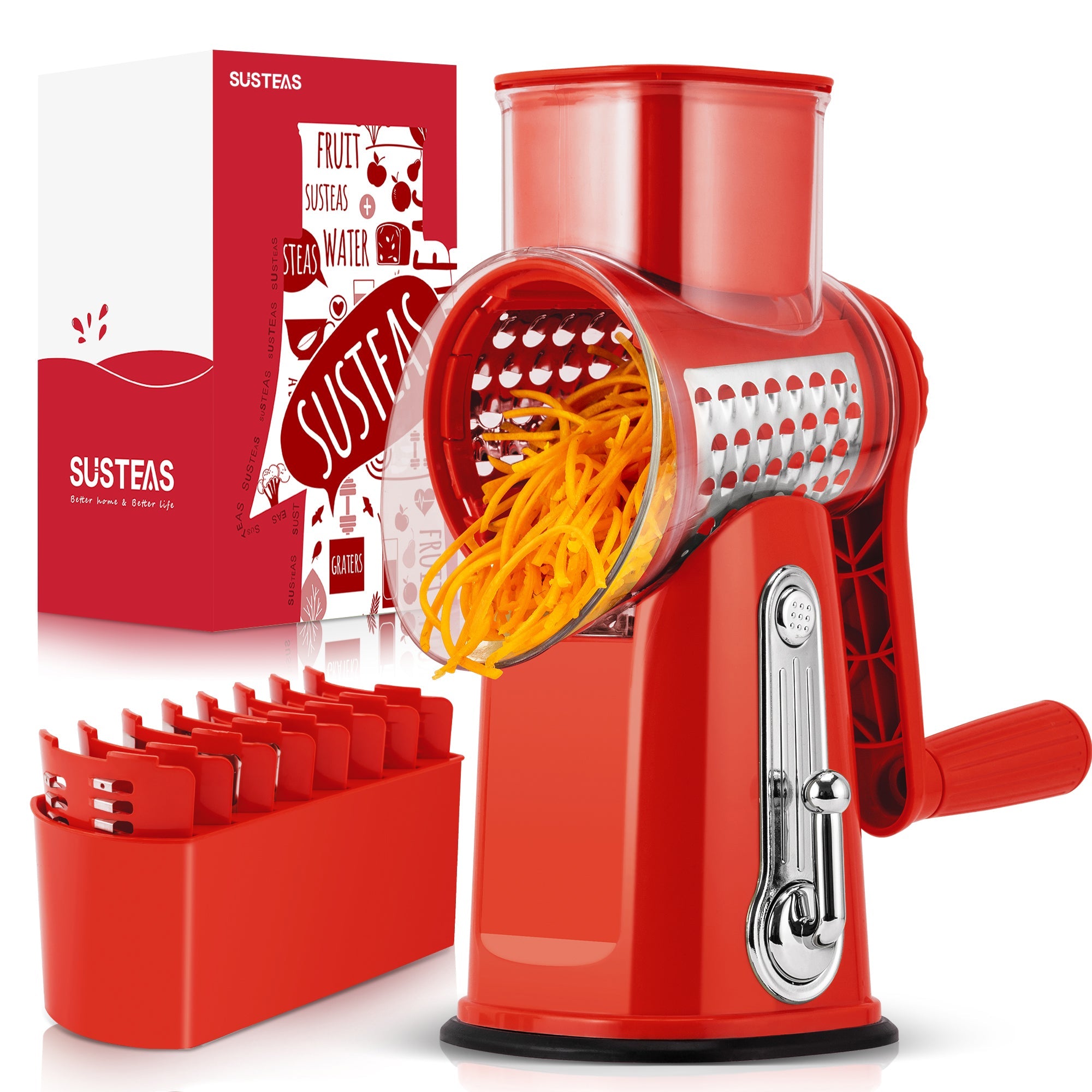 Rotary Cheese Grater & Vegetable Slicer for home use