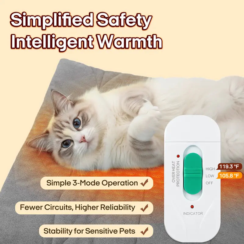 Vagascape Heated Pet Pad – Safe, Waterproof & Smart Temperature Control