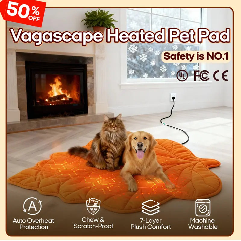 Vagascape Heated Pet Pad – Safe, Waterproof & Smart Temperature Control