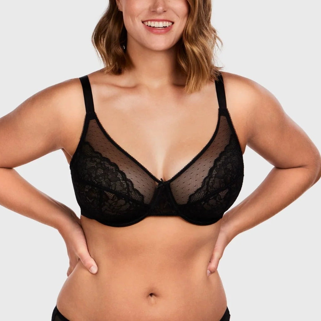 Enchante Unlined Non-padded Lace Underwire Bra