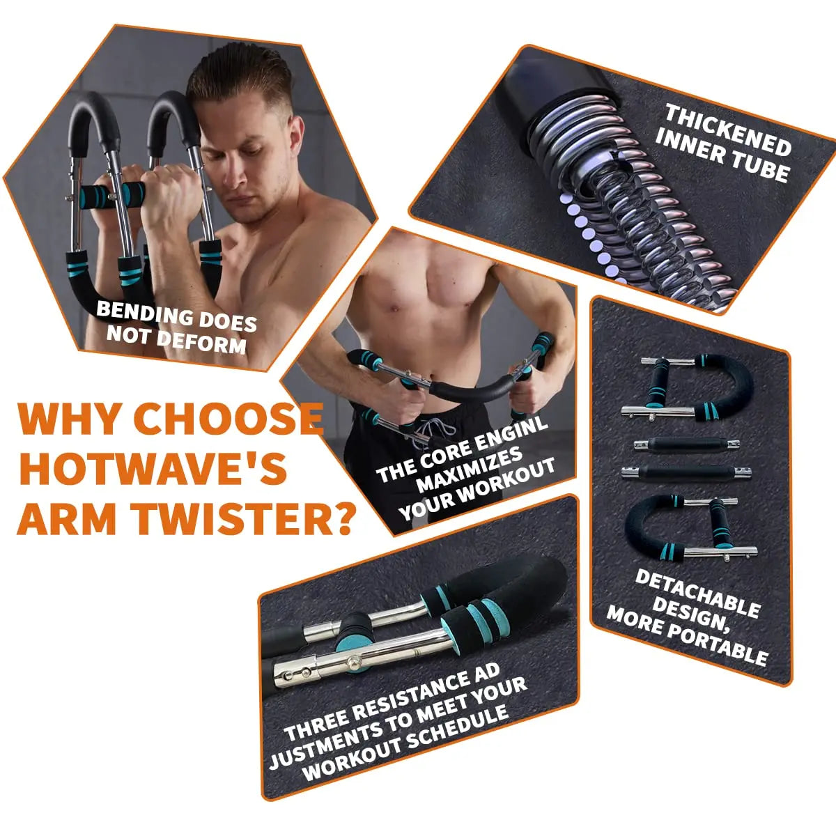 Arm Trainer-Forearm Triceps Chest Enhanced Exercise Strengthener