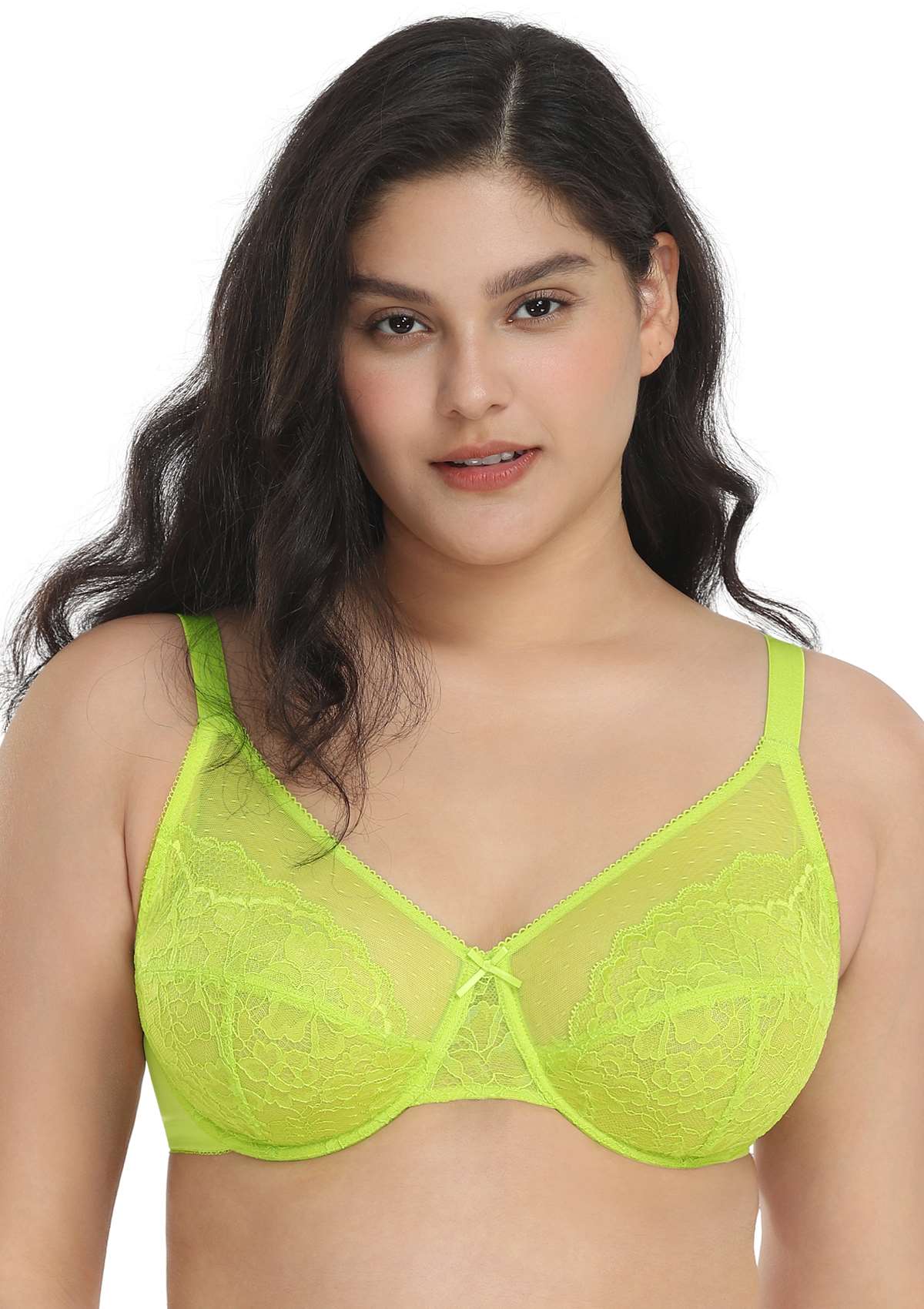 Enchante Unlined Non-padded Lace Underwire Bra