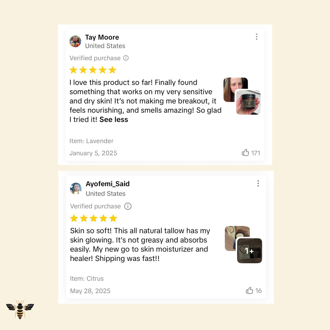 Organic Tallow Honey Balm